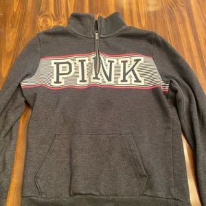 Gray turtleneck sweatshirt